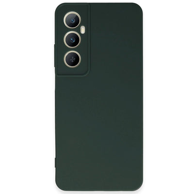 Realme C65 Kılıf First Silikon - Koyu Yeşil