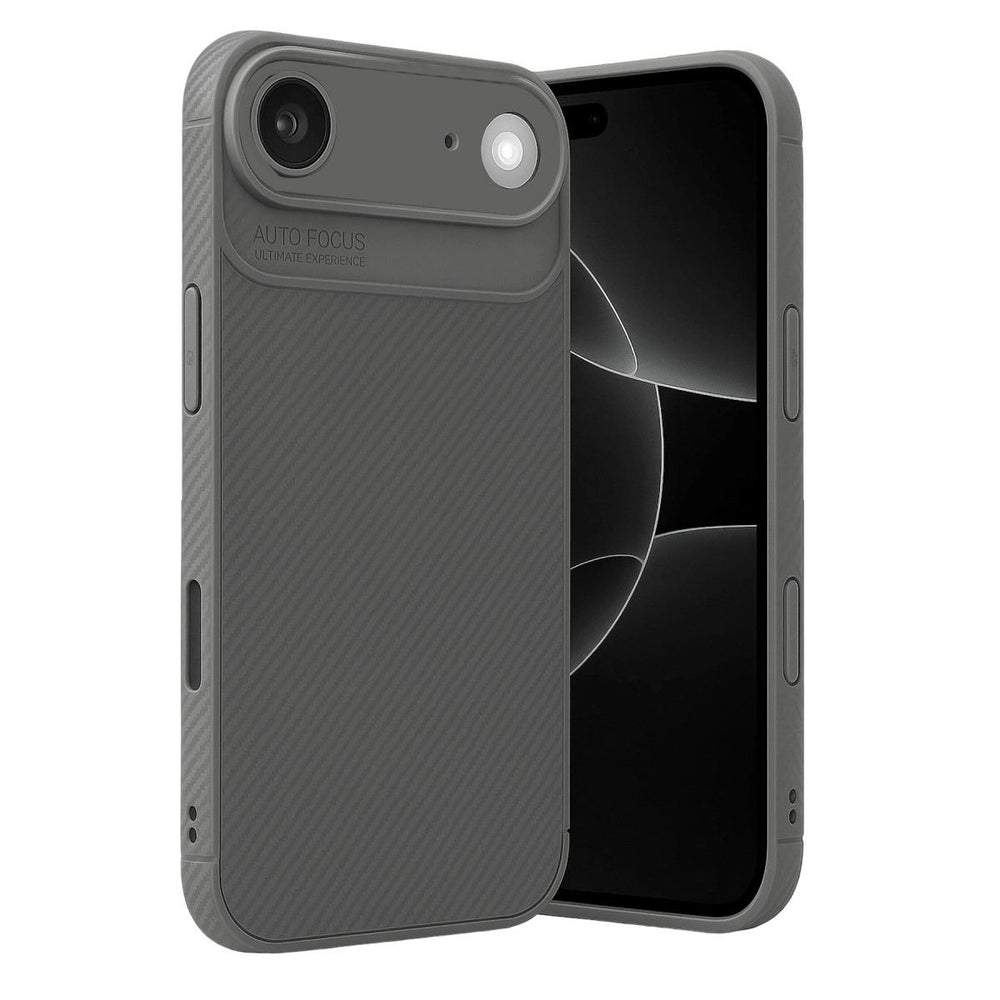 Apple İphone 17 Air Auto Focus Karbon Kapak - Gri