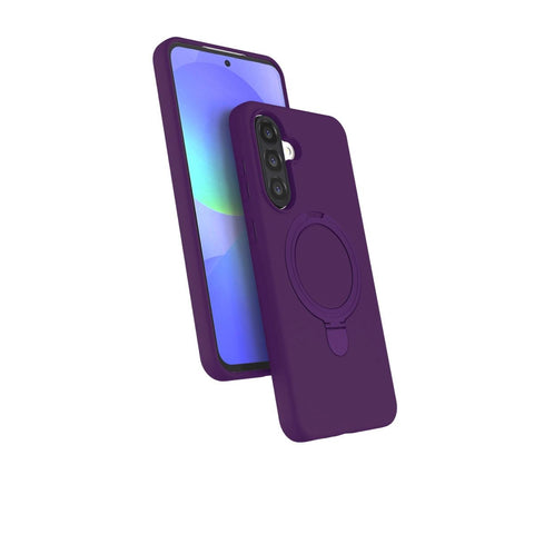 Samsung Galaxy A26 Regal Magsafe Standlı Kapak - Derin Mor