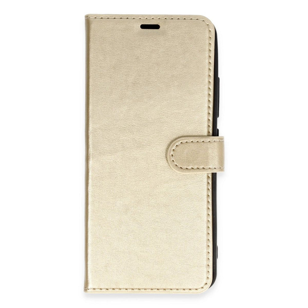 Huawei Y5p Kılıf Trend S Plus Kapaklı Kılıf - Gold