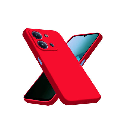 Xiaomi Redmi 15c 4g Nano İçi Kadife Silikon - Kırmızı