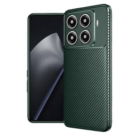 Xiaomi Mi 15t Pro Auto Focus Karbon Kapak - Koyu Yeşil