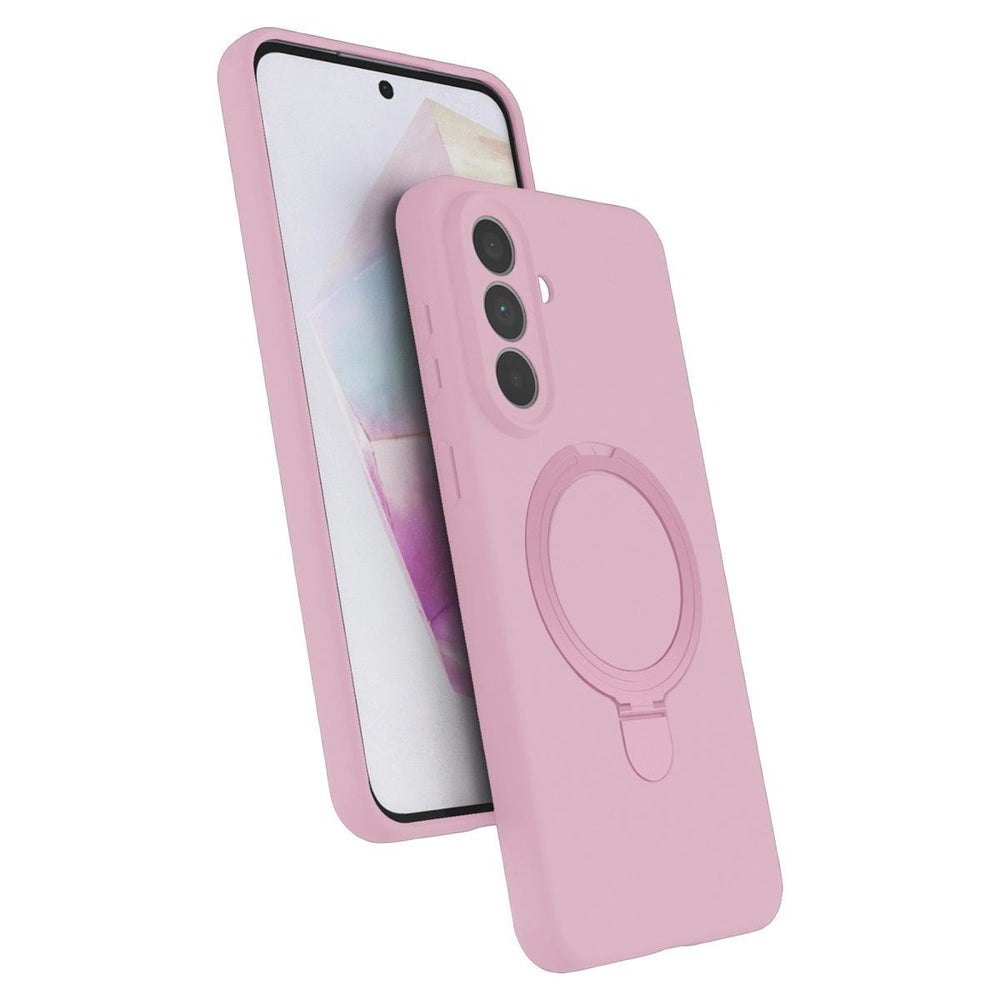 Samsung Galaxy A57 5g Regal Magsafe Standlı Kapak - Açık Pembe