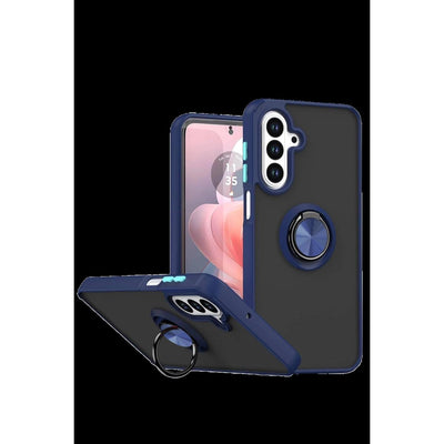 Samsung Galaxy A27 5g Montreal Yüzüklü Silikon Kapak - Lacivert