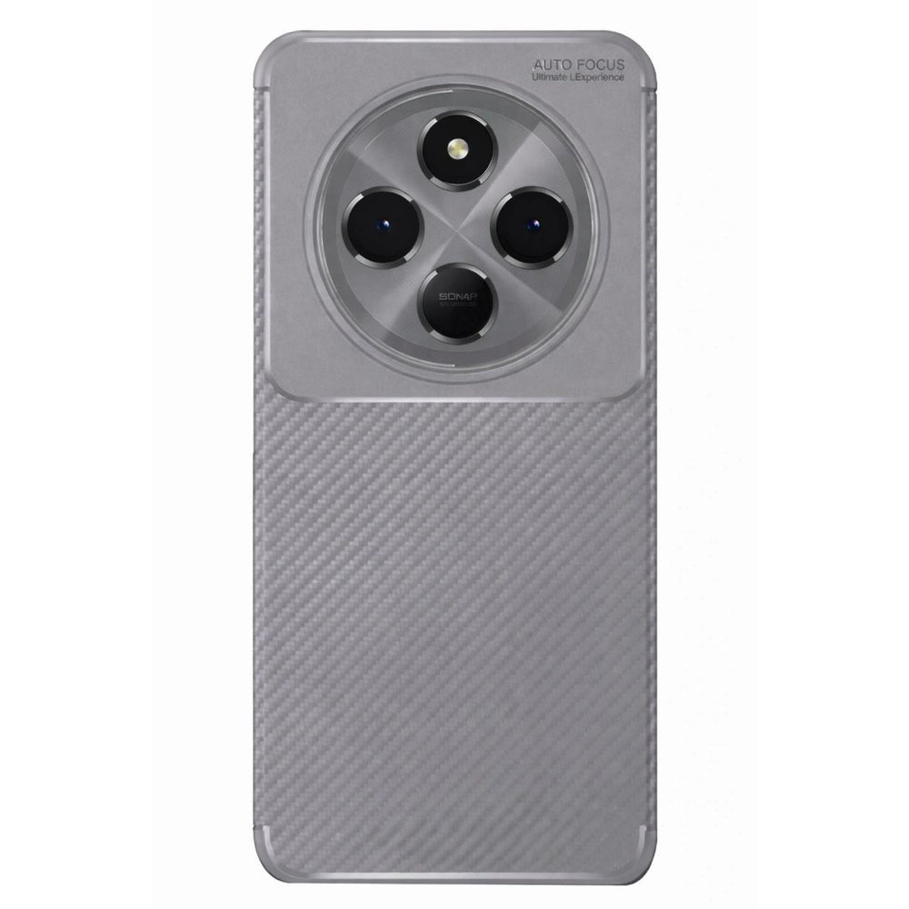 Xiaomi Redmi 14c Kılıf Auto Focus Karbon Kapak - Gri