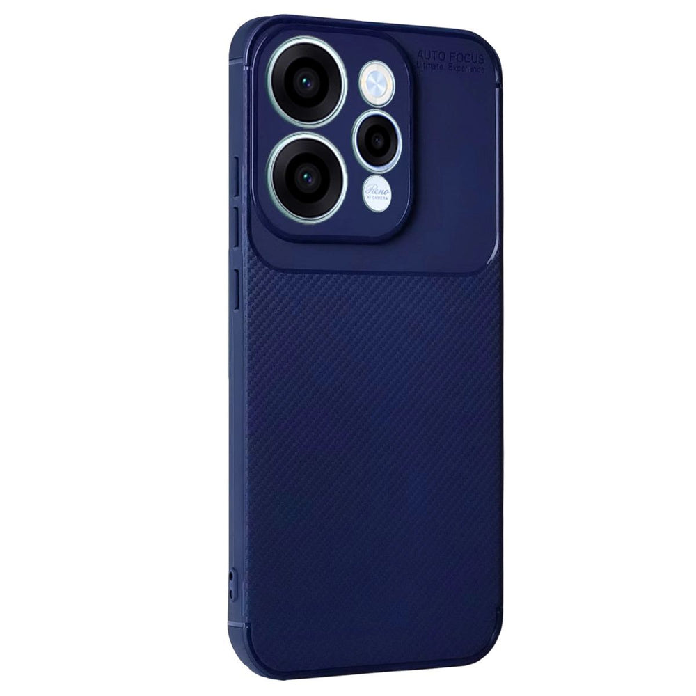 Oppo Reno 15 Auto Focus Karbon Kapak - Lacivert