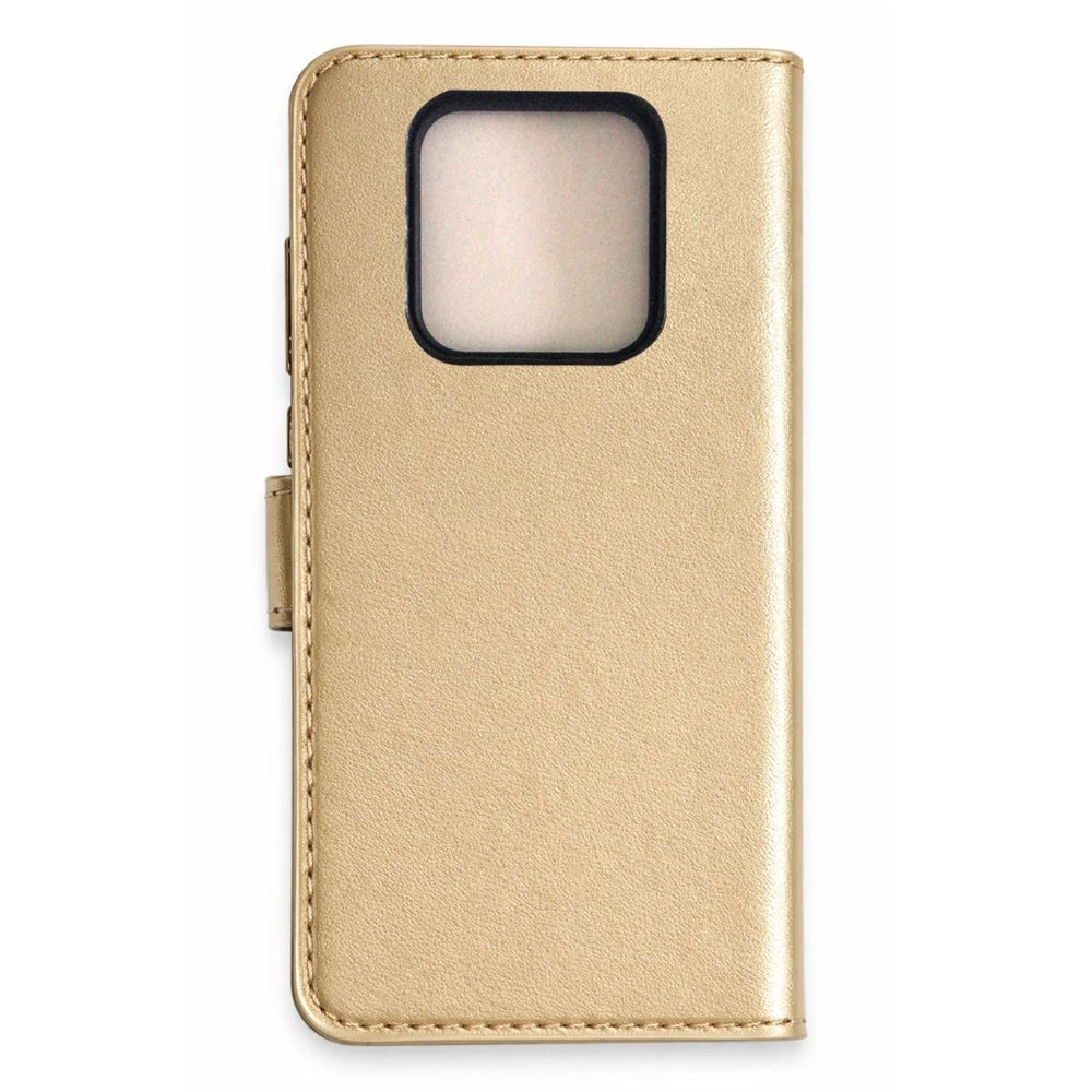 Tecno Camon 16 Prime Trend S Plus Kapaklı Kılıf - Gold