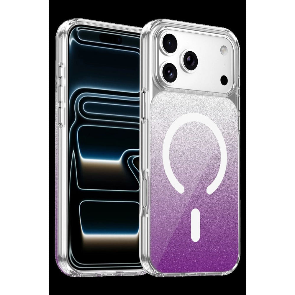 Onegif Apple İphone 17 Pro Max Sora Simli Magsafe Kapak - Mor
