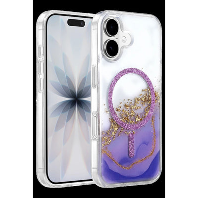 Onegif Apple İphone 16 Lotus Simli Magsafe Kapak