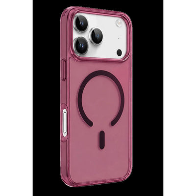 Newface Apple İphone 18 Pro Pc Real Magsafe Kapak - Bordo