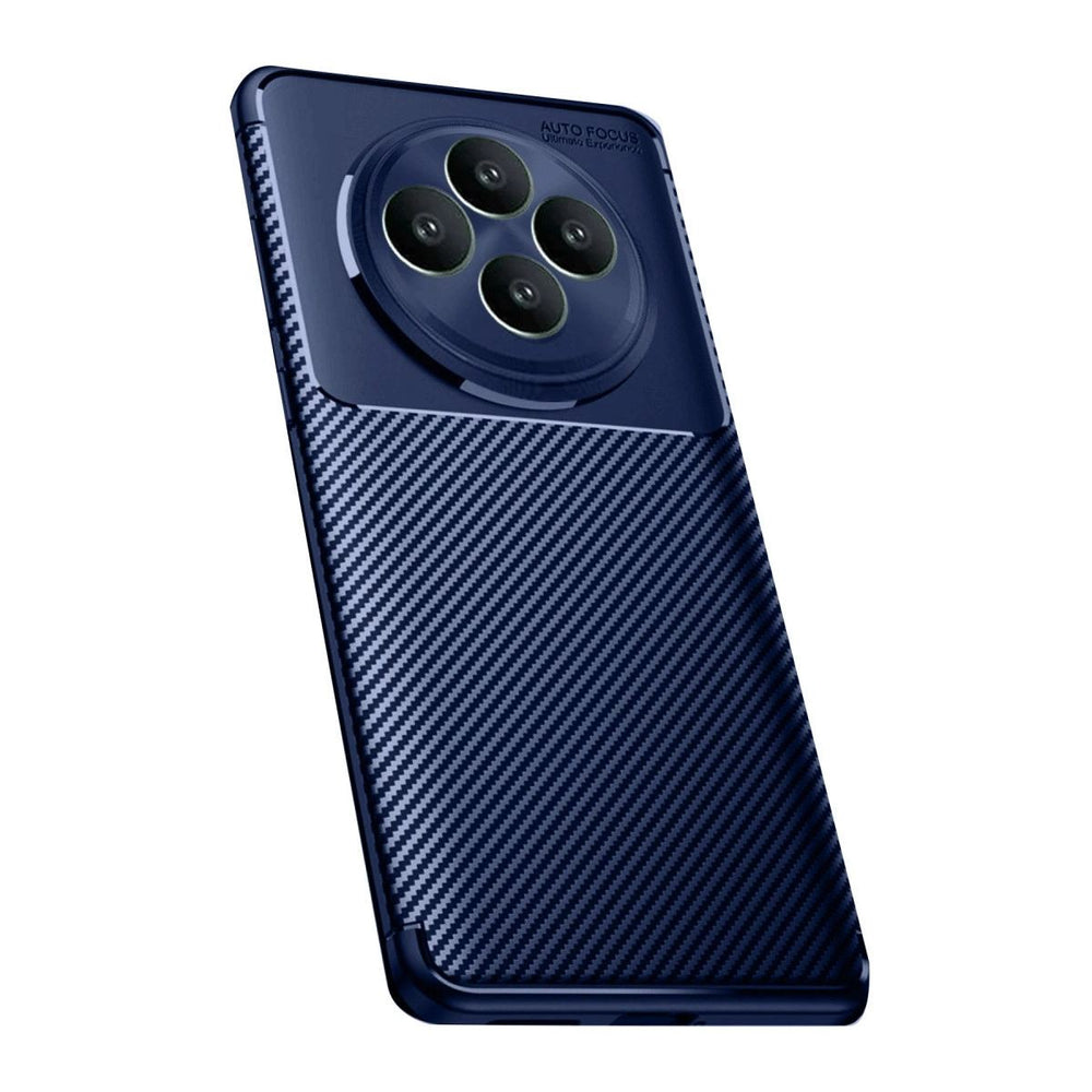 Oppo Reno 11 Fs Kılıf Auto Focus Karbon Kapak - Lacivert