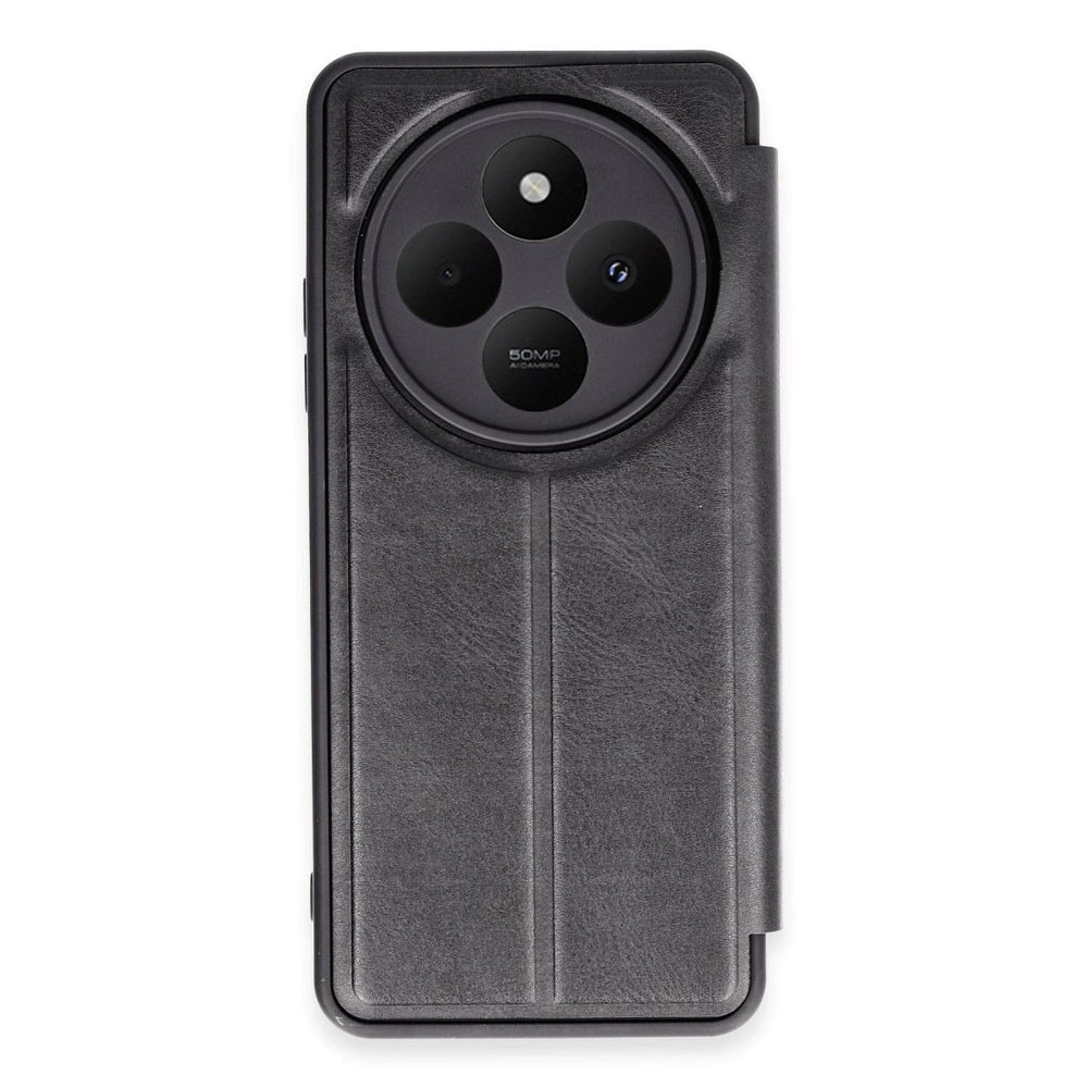 Xiaomi Redmi 14c Kılıf Flip Cover - Siyah