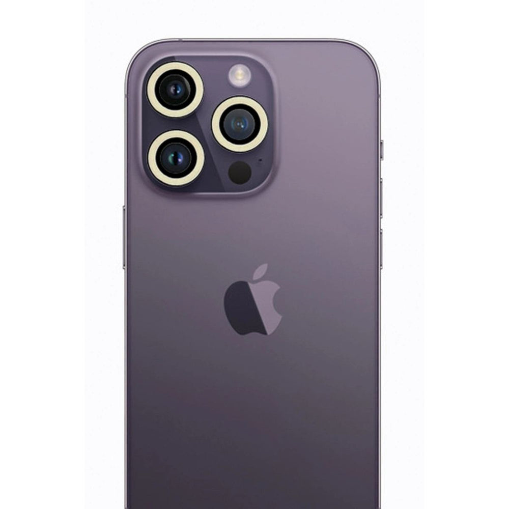 Apple İphone 12 Pro Neon Fosforlu Kamera Lens - Beyaz