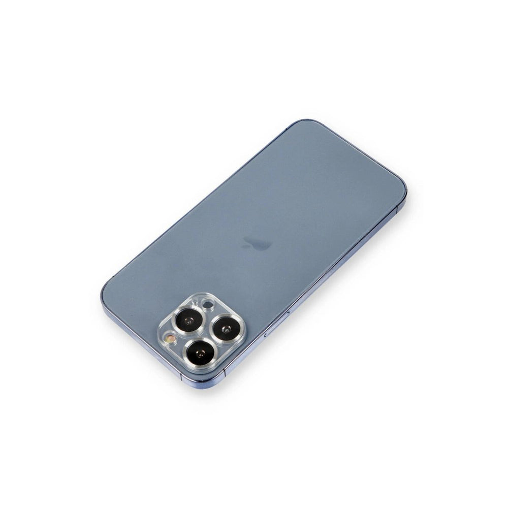 Apple İphone 12 Pro Metal Kamera Lens Koruma Cam - Gümüş