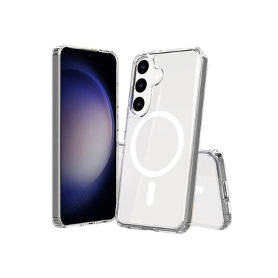 Samsung Galaxy S24 Plus Kılıf Magneticsafe Şeffaf Silikon - Şeffaf