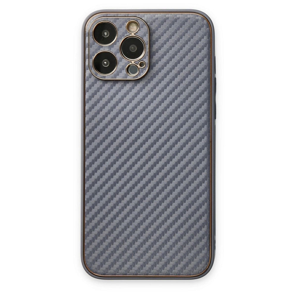 Apple İphone 13 Pro Kılıf Coco Karbon Silikon - Gri
