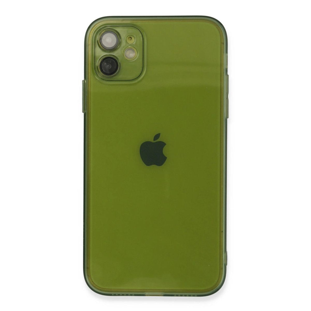 Apple İphone 12 Kılıf Fly Lens Silikon - Yeşil