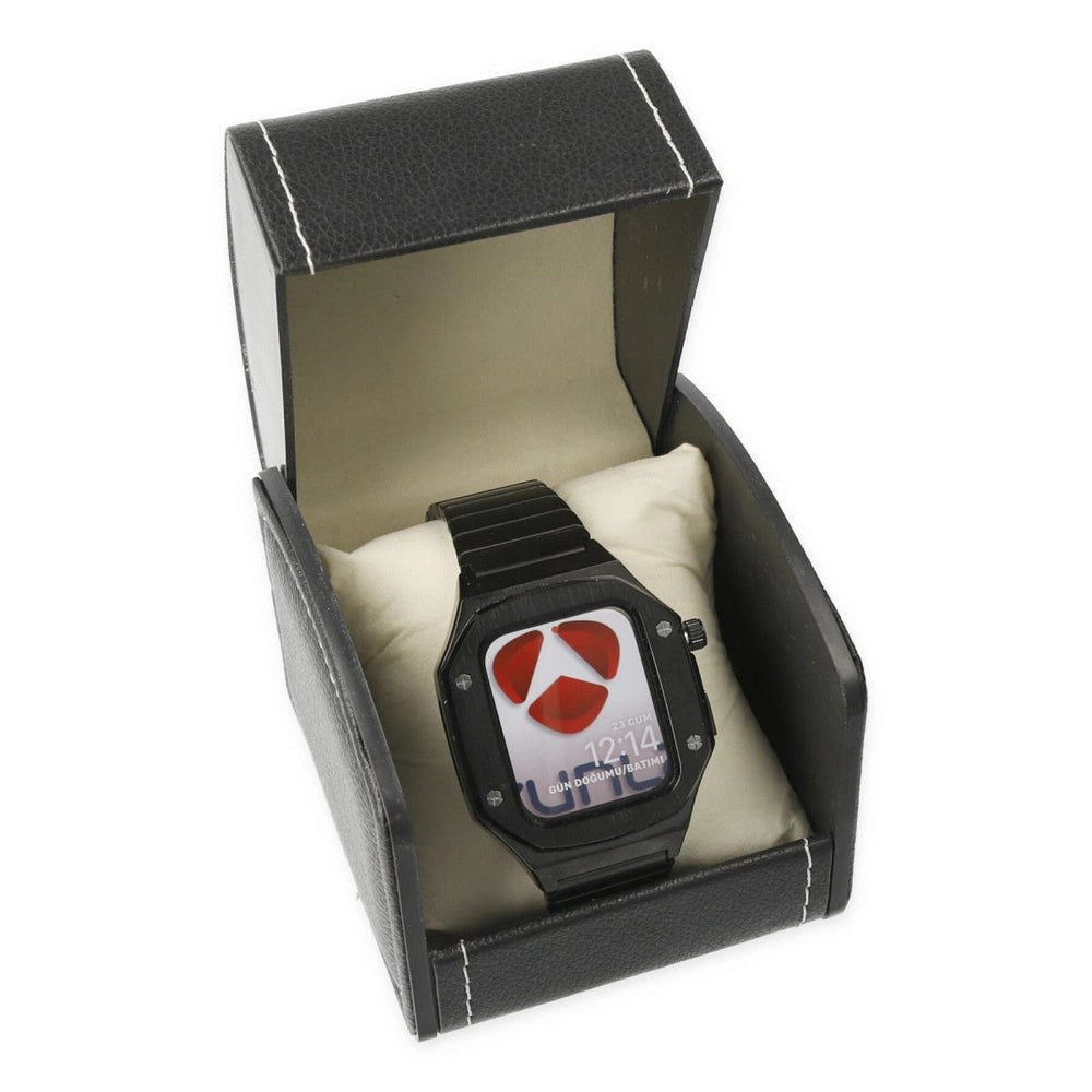 Apple Watch 44mm Kr409 Metal Kordon - Siyah