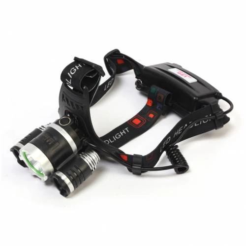 Br-5000 T6 5000 Lm 3xcree T6+2r5 Led Kafa Feneri