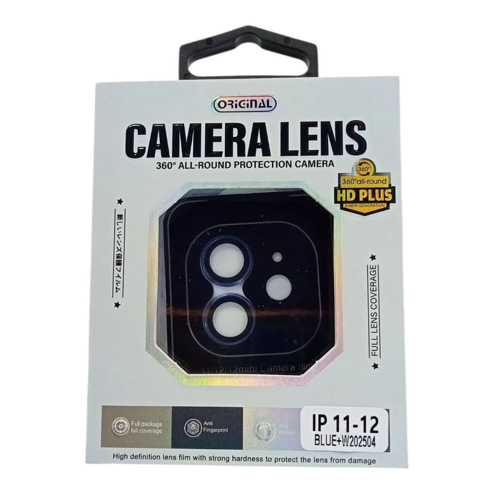 İphone 11 / 12 / 12 Mini Uyumlu Safir Kamera Koruyucu Lens Mavi Renk