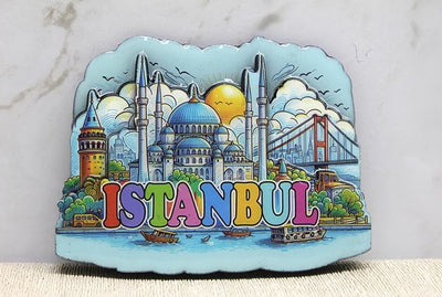 Ahşap İstanbul Temalı Magnet Alk4360