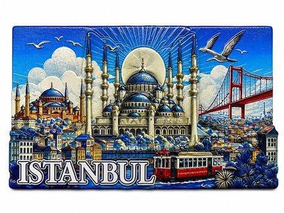 İstanbul Temalı Silikon Buzdolapı Süsü Magnet Alk5379