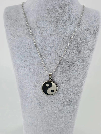 Yin-yang Çelik Erkek Kolye