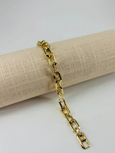 Renk Pirinç Cm Bileklik 17+2 Cm - Kbl0482