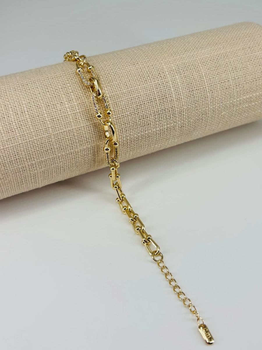 Renk Pirinç Cm Bileklik 17+4 Cm - Kbl0511