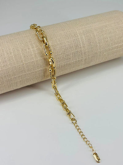 Renk Pirinç Cm Bileklik 17+4 Cm - Kbl0511