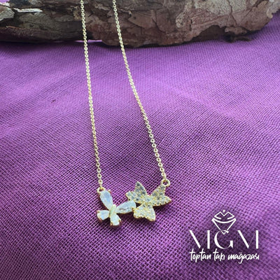 Zirkon Taşlı Kolye