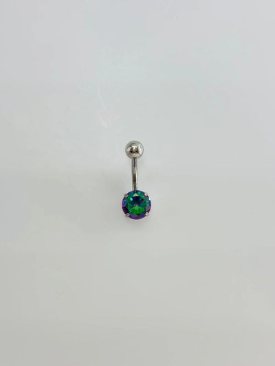 Mistik Topaz Taşlı Göbek Piercing
