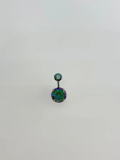 Mistik Topaz Taşlı Göbek Piercing