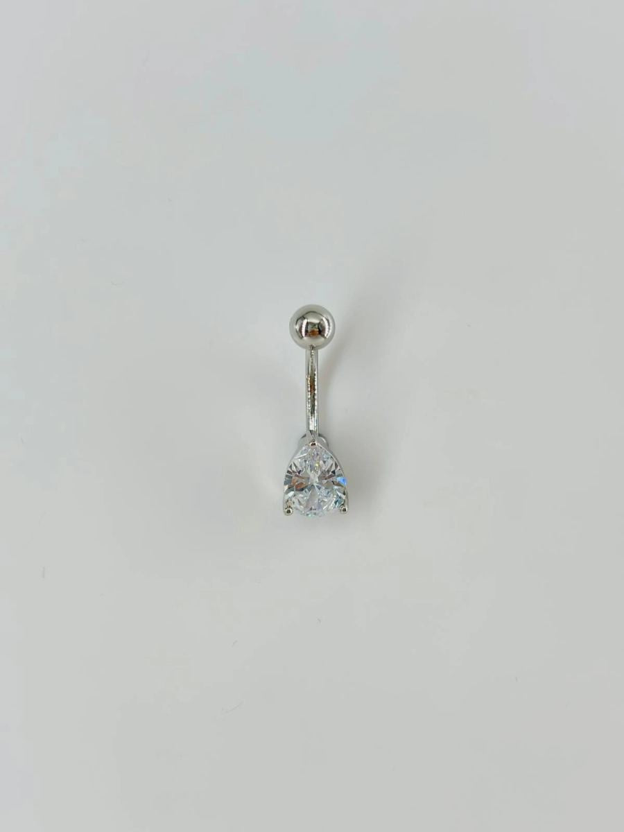 Su Damlası Detaylı Göbek Piercing