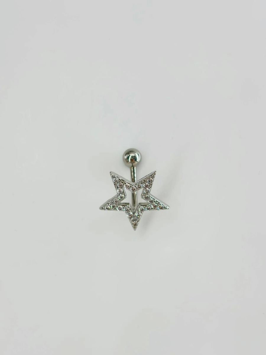 Yıldız Detaylı Göbek Piercing