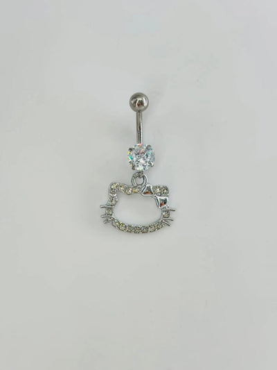 Hello Kıtty Detaylı Göbek Piercing