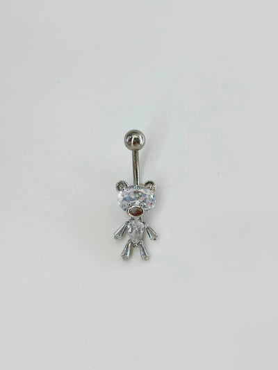 Ayıcık Detaylı Göbek Piercing
