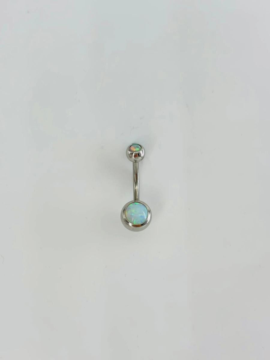 Opal Taşlı Göbek Piercıng