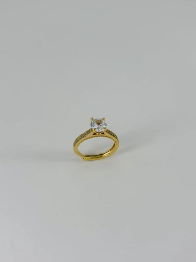 14 K Gold Kaplama Zirkon Taşlı Yüzük