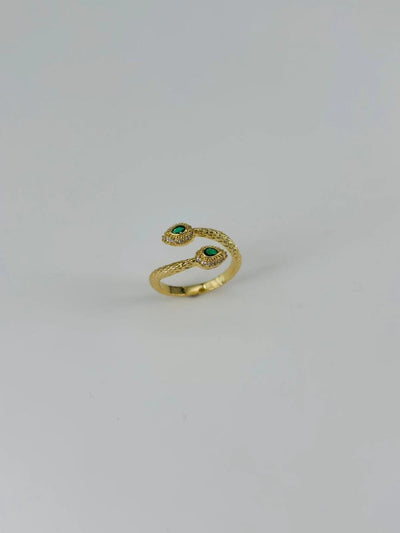 14 K Gold Kaplama Zirkon Taşlı Yüzük