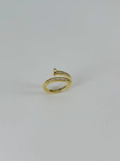 14 K Gold Kaplama Zirkon Taşlı Yüzük