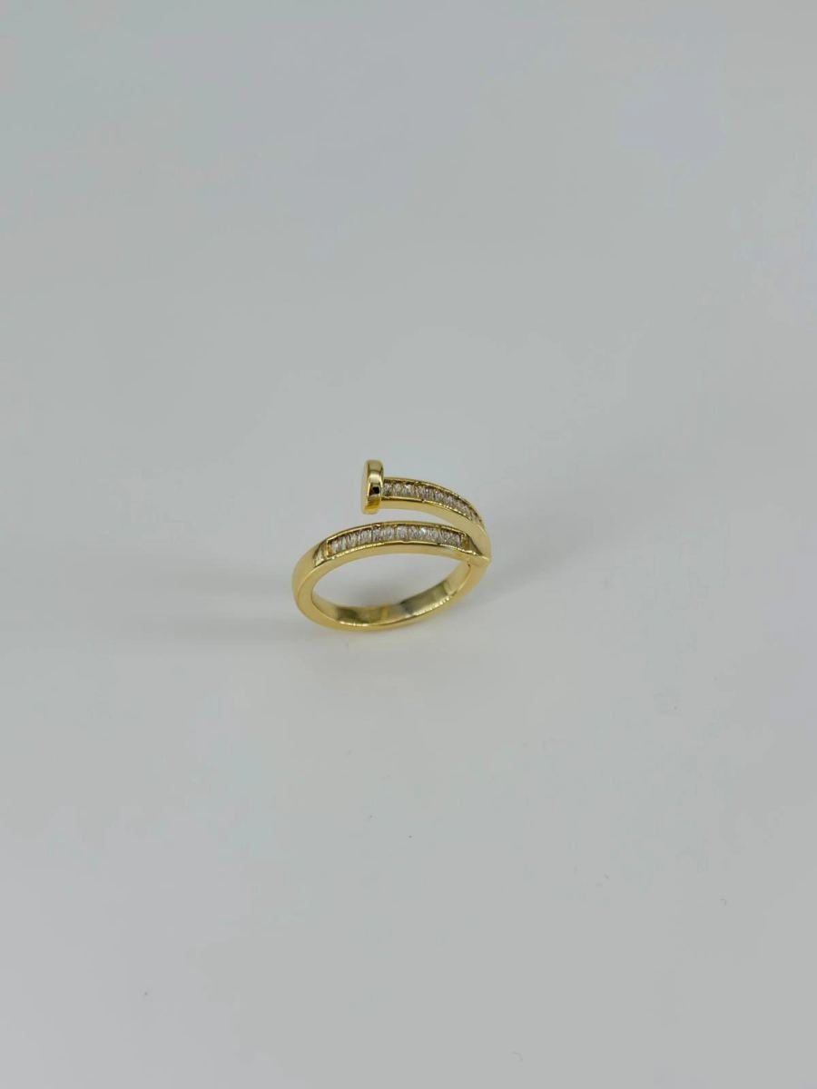 14 K Gold Kaplama Zirkon Taşlı Yüzük