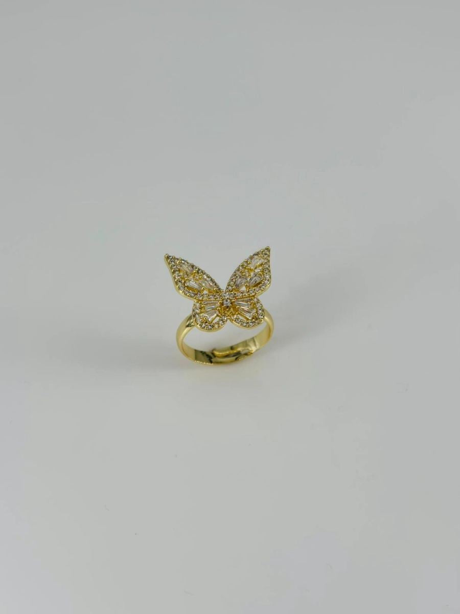14 K Gold Kaplama Zirkon Taşlı Yüzük