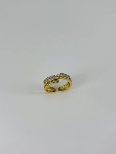 14 K Gold Kaplama Zirkon Taşlı Yüzük