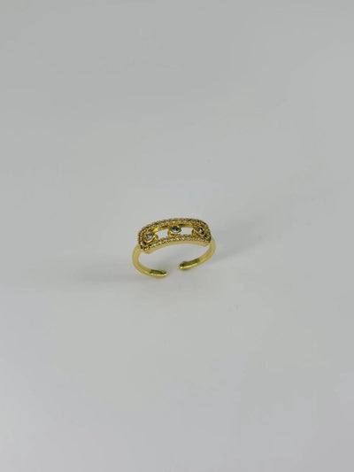 14 K Gold Kaplama Zirkon Taşlı Yüzük