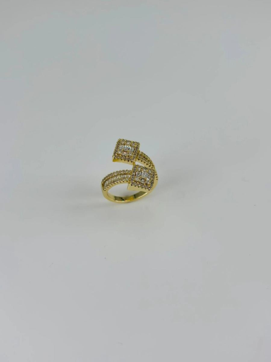 14 K Gold Kaplama Zirkon Taşlı Yüzük