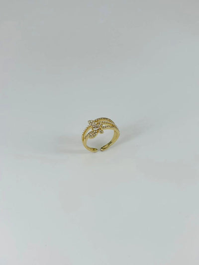 14 K Gold Kaplama Zirkon Taşlı Yüzük