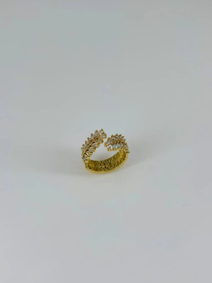 14 K Gold Kaplama Zirkon Taşlı Yüzük