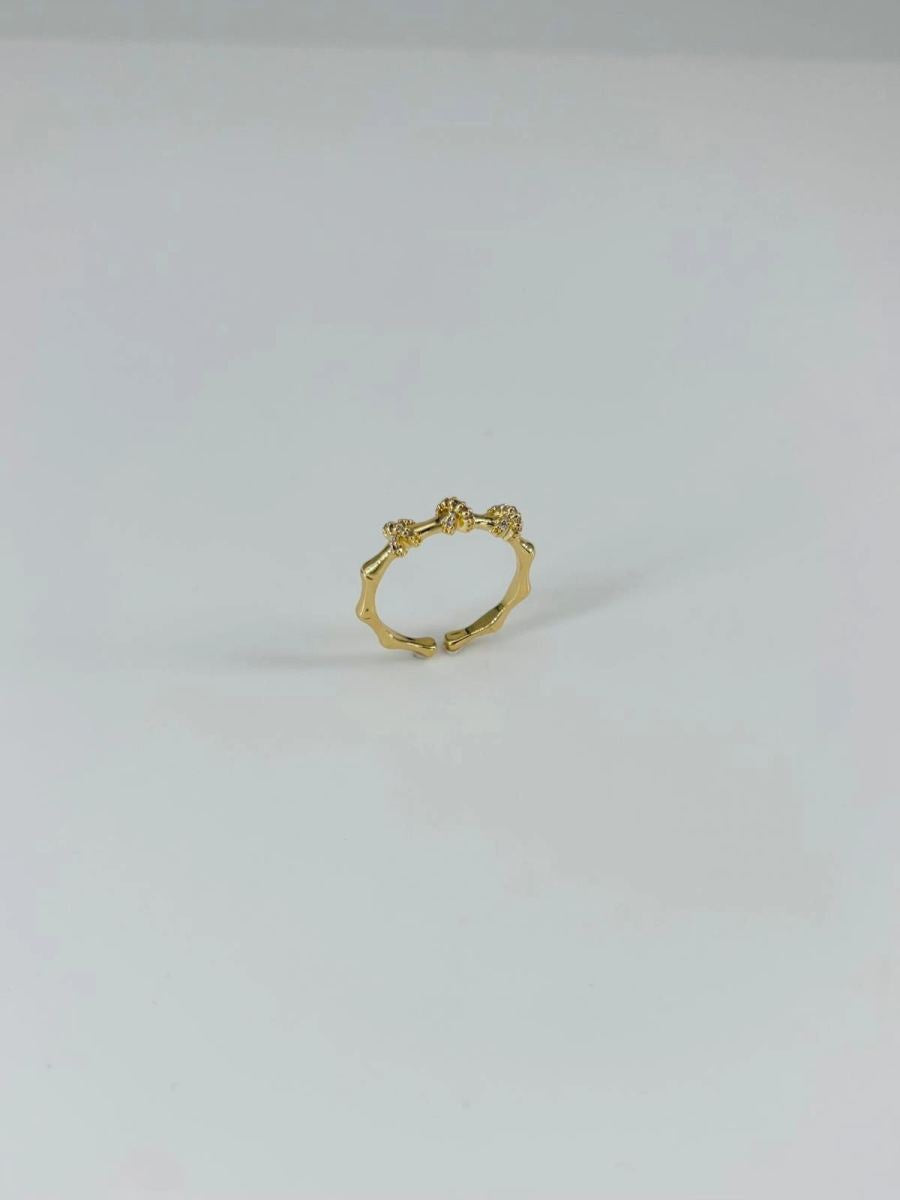 14 K Gold Kaplama Zirkon Taşlı Yüzük