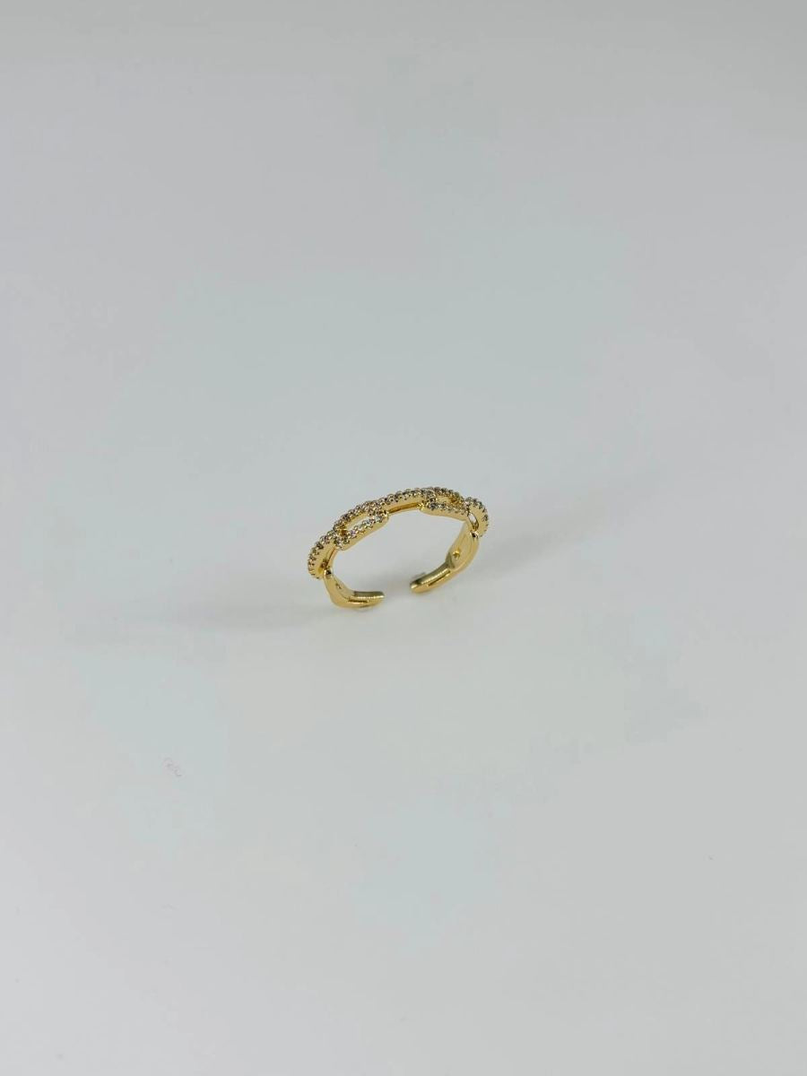 14 K Gold Kaplama Zirkon Taşlı Yüzük